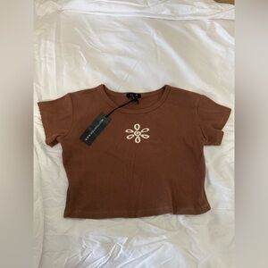NWT Delilah’s ribbed tee